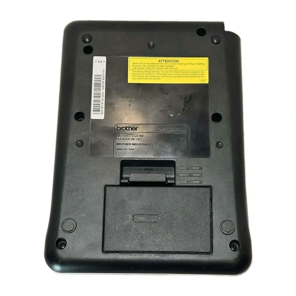 Brother P-Touch PT-2040 Label Maker QWERTY LCD TZe Tape Electronic Labeler